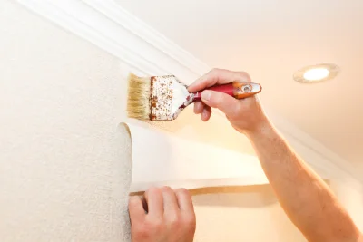 Pose de papier peint à Murianette — revêtements muraux et toiles de verre